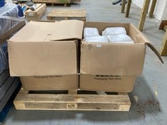 PALLET OF PASTIC LIQUID BOTTLES