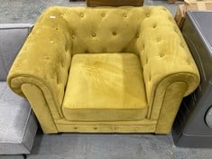 SINGLE SEATER CHESTERFIELD SINGLE SEATER SOFA IN GREEN