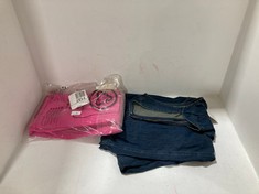 JACKSONVILLE CROPPED JUMPSUIT PINK - XS TO INCLUDE MARCI DENIM JUMPSUIT BLUE - SIZE XS - TOTAL RRP £330