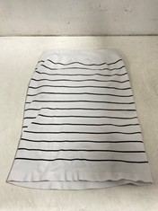 21 X CARRIE STRIPED TUBE TOP WHITE / BLACK - SIZE XS / S - TOTAL RRP £672