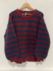 4 X LINKS STRIPED PULLOVER KNIT JUMPER RED / NAVY - SIZE XS - TOTAL RRP £560