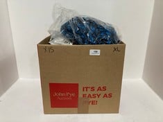 15 X ASSORTED XL ADULT CLOTHING ITEMS TO INCLUDE DEWBERRY MAXI ANKLE DRESS BLUE MOTIF - SIZE XL (RRP £140)