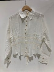 7 X MORRISON SHIRT IVORY - SIZE S - TOTAL RRP £406