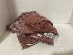 9 X MORRISON SHIRTS BROWN - SIZE M - TOTAL RRP £522