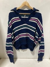 3 X KENNEDY PULLOVER KNIT JUMPER NAVY / WHITE - SIZE S - TOTAL RRP £354