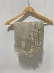 10 X LOVE LACE WASHED SCARF NEUTRAL - TOTAL RRP £400