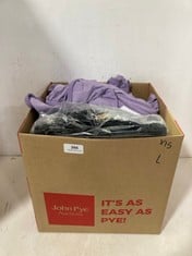 15 X ASSORTED LARGE ADULT CLOTHING ITEMS TO INCLUDE MATERNITY WIDE FIT TROUSERS LILAC - SIZE L (RRP £83)