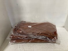 4 X RANGELEY RECYCLED SCARF BROWN - TOTAL RRP £160