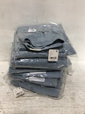 6 X OSAKA CORD MID RISE BARREL JEANS IN COLOUR LIGHT BLUE- SIZE 28- TOTAL RRP £708