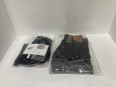 2 X LEVI 80S MOM HIGH RISE SHORTS BLACK - SIZE 25 - TOTAL RRP £90