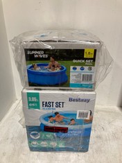 BEST WAY FAST SET FILL & RISE POOL 3.05 M TO INCLUDE SUMMER WAVES QUICK SET POOL 1.8 M