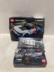 3 X ASSORTED LEGO TO INCLUDE LEGO TECHNIC NASCAR LEGO SET