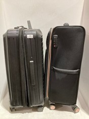 IT HARDSHELL SUITCASE IN BLACK AND IT SOFT SHELL SUITCASE