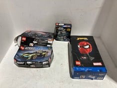 4 X ASSORTED LEGO TO INCLUDE LEGO MARVEL SPIDERMAN MASK