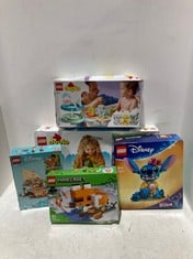 5 X ASSORTED TOYS TO INCLUDE LEGO DISNEY STITCH SET