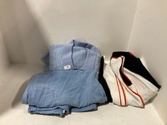 3 X ASSORTED MEDIUM ADULT CLOTHING ITEMS TO INCLUDE TEDDY ZIP JUMPER BLUE - SIZE M - TOTAL RRP £414