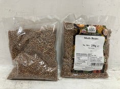 PALLET OF OLD INDIA MOTH BEANS 250G - BBE: 05/2025 (ZONE 2) (KERBSIDE PALLET DELIVERY)