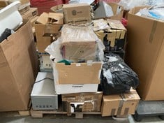 PALLET OF ASSORTED MICROWAVES TO INCLUDE RUSSELL HOBBS DIGITAL MICROWAVE OVEN IN SILVER (ZONE 2) (KERBSIDE PALLET DELIVERY)