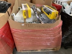 PALLET OF ASSORTED FANS / HEATERS TO INCLUDE ZANUSSI 29'' TOWER FAN TO INCLUDE BELACO HALOGEN HEATER (ZONE 2) (KERBSIDE PALLET DELIVERY)