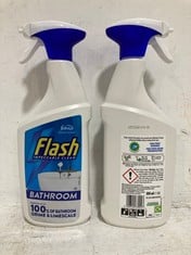 PALLET OF ASSORTED LIQUIDS TO INCLUDE FLASH MULTI PURPOSE BATHROOM SPRAY CLEANER 10 X 800ML (ZONE 2) (KERBSIDE PALLET DELIVERY)