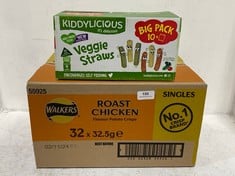 PALLET OF ASSORTED FOOD TO INCLUDE WALKERS ROAST CHICKEN FLAVOURED CRISP 32 X 32.5G (ZONE 2) (KERBSIDE PALLET DELIVERY)