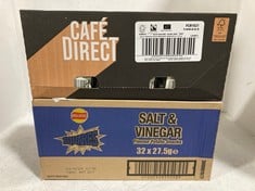 PALLET OF ASSORTED FOOD TO INCLUDE WALKERS SQUARES SALT AND VINEGAR FLAVOURED CRISP 32 X 27.5G - BBE: 11/2024 (ZONE 2) (KERBSIDE PALLET DELIVERY)