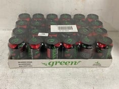 PALLET OF GREEN SOUR CHERRY CHERRYADE 24 X 330ML - BBE: 28/1/2023 (ZONE 2) (COLLECTION ONLY)