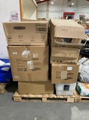 PALLET OF ASSORTED STORAGE TO INCLUDE REALLY USEFUL BOX 64L CLEAR STORAGE CONTAINER (ZONE 2) (KERBSIDE PALLET DELIVERY)