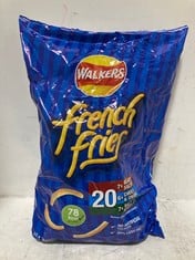 PALLET OF ASSORTED FOOD TO INCLUDE WALKERS FRENCH FRIES VARIETY MULTIPACK 20 X 18G - BBE: 11/2024 (ZONE 2) (KERBSIDE PALLET DELIVERY)