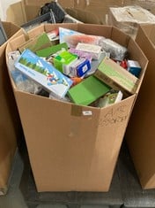 PALLET OF ASSORTED ITEMS TO INCLUDE QTY OF HASBRO PRESCHOOL TOYS TO INCLUDE KUYOU SKIING SOCKS (ZONE 3) (KERBSIDE PALLET DELIVERY)