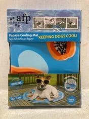 PALLET OF AFP PAPAYA COOLING MAT 60CM IN BLUE / PAPAYA PRINT (ZONE 3) (KERBSIDE PALLET DELIVERY)