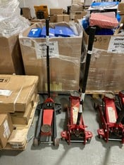 MASTERPRO 3 TON HYDRAULIC JACK TO INCLUDE HYDRAULIC JACK IN RED (ZONE 3) (KERBSIDE PALLET DELIVERY)