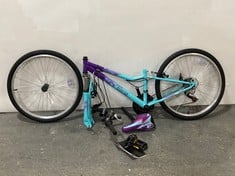 APOLLO VIVID JUNIOR MOUNTAIN BIKE IN BLUE / PURPLE - 24'' WHEEL - RRP £200 (ZONE 1)