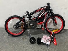 HUFFY MOTO X KIDS BIKE IN BLACK / RED - 71809W - RRP £100 (ZONE 1)