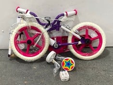 STAR KIDS BIKE IN PINK / PURPLE - 14'' WHEEL (ZONE 1)