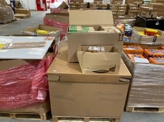 PALLET OF ASSORTED FOOD / DRINKS TO INCLUDE WALKERS SQUARES CHEESE AND ONION FLAVOUR CRISP 32 X 27.5G - BBE: 10/2024 (ZONE 4) (COLLECTION ONLY)