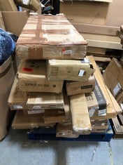 PALLET OF ASSORTED FURNITURE / PARTS TO INCLUDE VIDA DESIGNS ARLINGTON SMALL RADIATOR COVER (ZONE 4) (KERBSIDE PALLET DELIVERY)