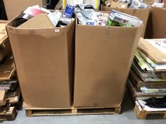 PALLET OF ASSORTED ITEMS TO INCLUDE BROTHER DR-2400 BLACK DRUM UNIT (ORIGINAL) TO INCLUDE DYMO PORTABLE LABEL MAKER (ZONE 4) (KERBSIDE PALLET DELIVERY)