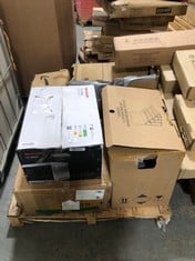 PALLET OF ASSORTED ITEMS TO INCLUDE SHARP 800W 20L SOLO MICROWAVE OVEN (ZONE 4) (KERBSIDE PALLET DELIVERY)