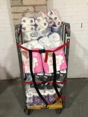 CAGE OF ASSORTED TOILET / KITCHEN ROLL TO INCLUDE ANDREX 9 ROLLS OF 2 PLY TOILET PAPER (CAGE NOT INCLUDED) (ZONE 4) (KERBSIDE PALLET DELIVERY)