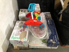 PALLET OF ASSORTED BABY ITEMS TO INCLUDE INGENUITY COMFORT 2GO PORTABLE SWING (ZONE 4) (KERBSIDE PALLET DELIVERY)