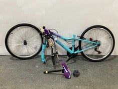 APOLLO VIVID JUNIOR MOUNTAIN BIKE IN BLUE / PURPLE - 24'' WHEEL - 198646 - RRP £200 (ZONE 1)