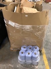 PALLET OF ASSORTED ITEMS TO INCLUDE 4 X BB PROSTORE 10L CLEAR STORAGE CONTAINER TO INCLUDE CARDBOX MOVING / PACKING BOXES (ZONE 4) (KERBSIDE PALLET DELIVERY)