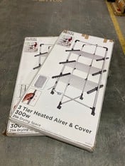 2 X BLACK AND DECKER 3 TIER HEATED AIRER - TOTAL LOT RRP £220 (ZONE 1)