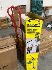 4 X ASSORTED ITEMS / TOOLS TO INCLUDE KARCHER FACADE AND GLASS CLEANING KIT 2 IN 1 (ZONE 1)