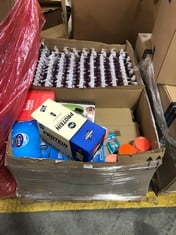 PALLET OF ASSORTED FOOD / DRINKS / LIQUIDS TO INCLUDE FOR GOODNESS SHAKES PROTEIN VANILLA FLAVOUR SHAKES 8 X 435ML - BBE:12/11/2024 (COLLECTION ONLY) (LOCATION: SR40)