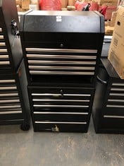 6 DRAWER TOP CHEST IN BLACK TO INCLUDE 5 DRAWER TOOL STORAGE IN BLACK (LOCATION: SR40)