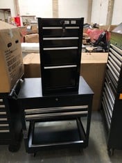 4 DRAWER TOOL STORAGE BOX TO INCLUDE 2 DRAWER MOBILE TROLLEY TOOL STORAGE (LOCATION: SR40)