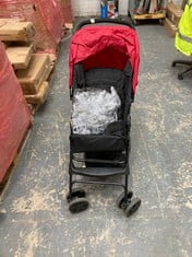 HAUCK RED AND BLACK POP UP PUSHCHAIR (LOCATION: SR40)