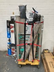 CAGE OF ASSORTED ITEMSS TO INCLUDE PIFCO 110 X 34CM IRONING BOAD (CAGE NOT INCLUDED) (LOCATION: SR40) (KERBSIDE PALLET DELIVERY)